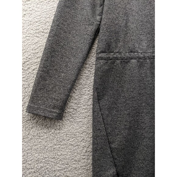 Nicole Miller Gray Sweater Dress with Black Lace Accents Women's Medium - Picture 5 of 9